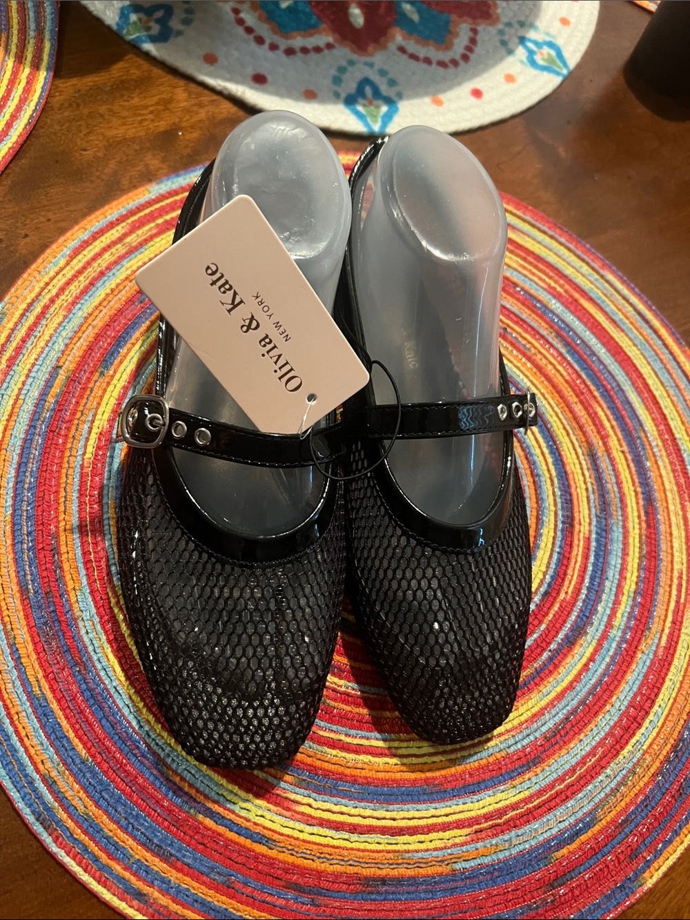 Olivia & Kate Black Women's Mary Jane Flats